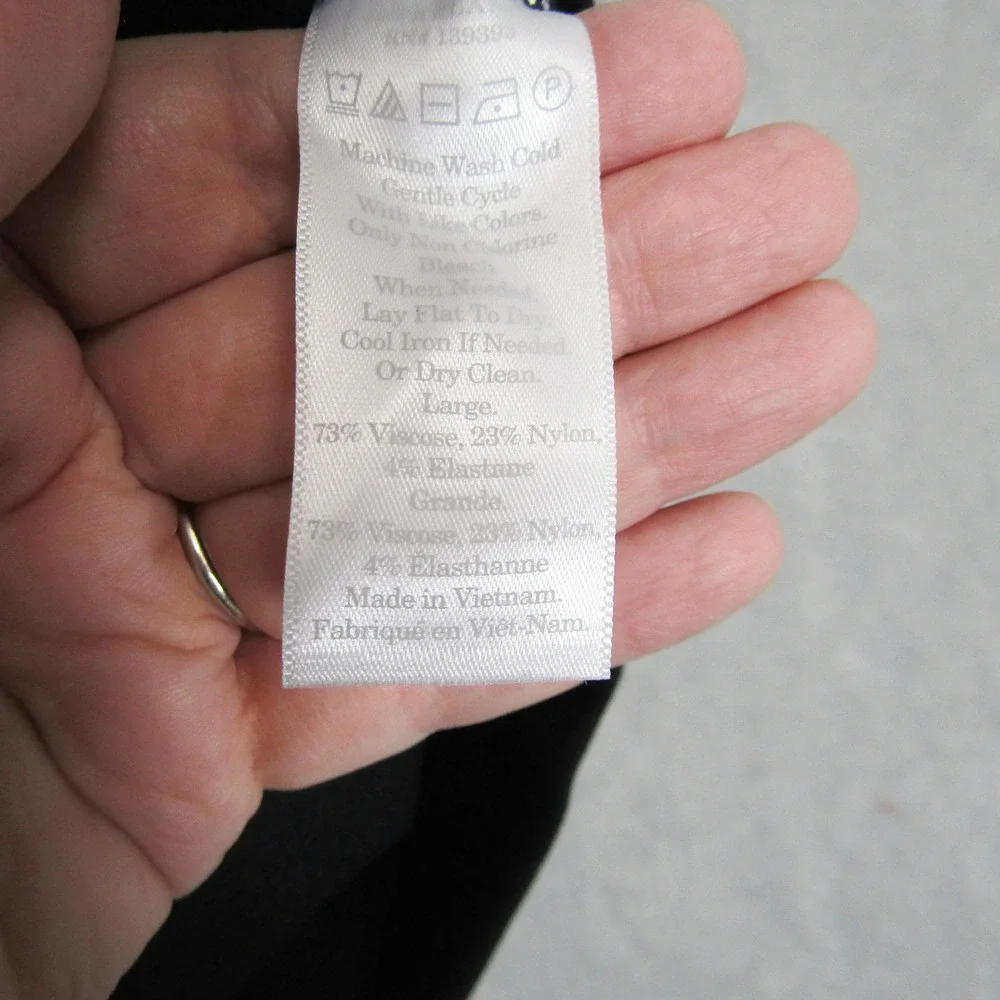 Everlane Black Pencil Skirt Women's Large Stretch Knee Length Career Minimalist - Picture 7 of 8